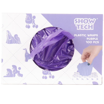 Show Tech Plastic Wraps 100 pcs - reusable foil curlers