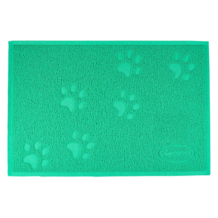 Record Pet Bowl Mat - non-slip mat for dog and cat bowls - Sea