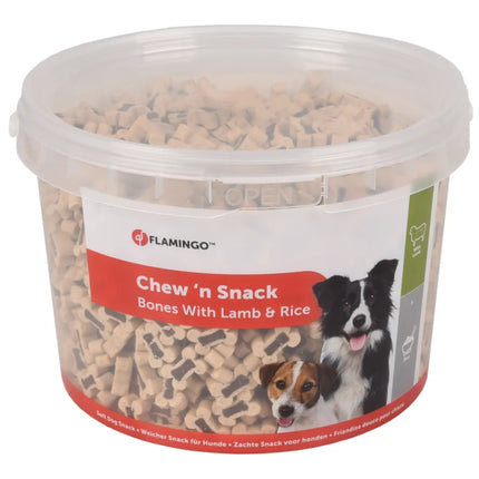 Flamingo Chew'n Snack Lamb Rice - soft training treats for dogs, with lamb and rice