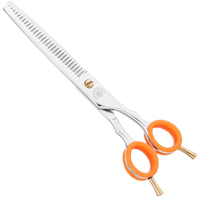 P&W Excelsior Thinning Scissors - professional single-sided thinning shears, 30 teeth