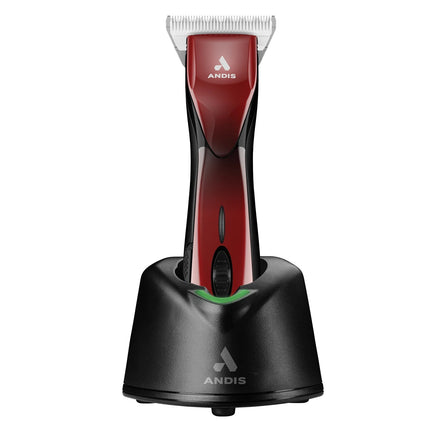 Andis Pulse ZR II Red - professional cordless clipper, 5-speed with batteries and wide CeramicEdge blade (0.5mm)