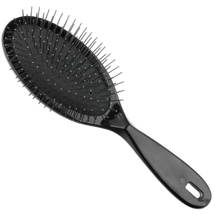 1 All Systems Oval Plastic Pin Brush - professional large brush with metal pins for dogs and cats