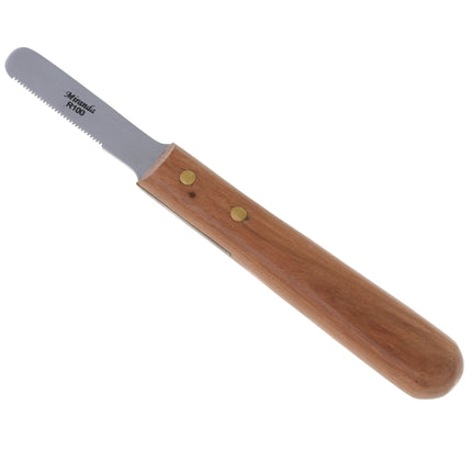 Miranda Stripping Knife - classic trimmer with fine tooth spacing, right-handed