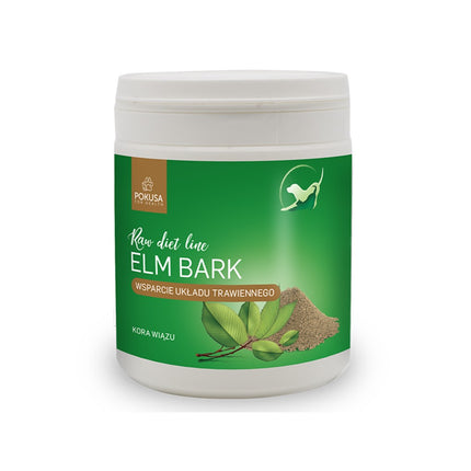 Pokusa RawDietLine Elm Bark - elm bark for dogs and cats, supportive for sensitive digestive systems, diarrhea, and vomiting.