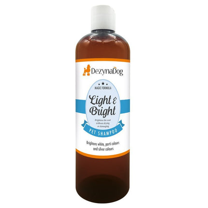 DezynaDog Magic Formula Light & Bright Shampoo - brightening shampoo for white, light, and silver fur