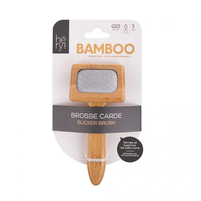 Hery Bamboo Slicker Brush - Poodle Brush