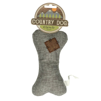 Holland Country Dog Chewie - plush bone for dogs with a squeaker