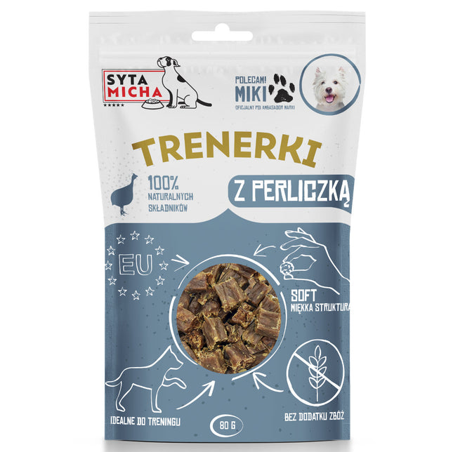 Syta Micha training treats with quail - training snacks for dogs, supporting proper functioning of the nervous and digestive systems.