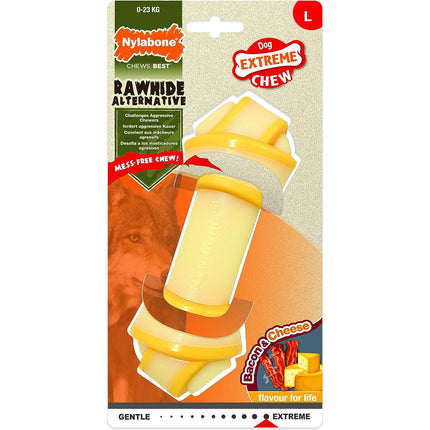 Nylabone Bacon with Cheese Extreme Knot - dog chew with bacon and cheese flavor