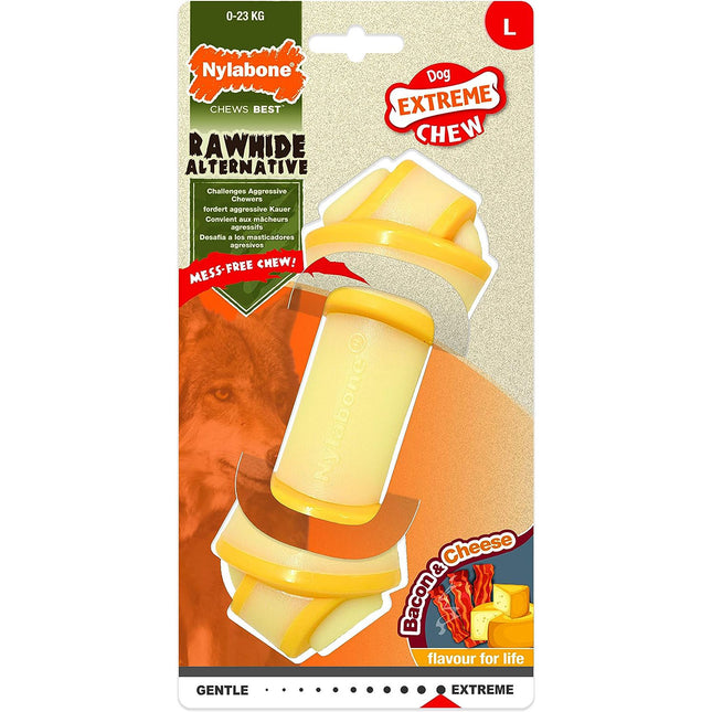 Nylabone Bacon with Cheese Extreme Knot - dog chew with bacon and cheese flavor