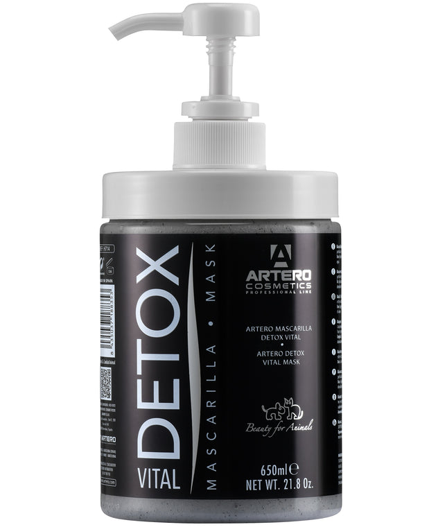 Artero Detox Vital Mask - cleansing mask with activated charcoal, for dogs and cats