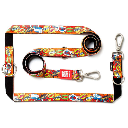 Max & Molly Multi-Leash Heroes - adjustable dog leash, interesting pattern, 200cm