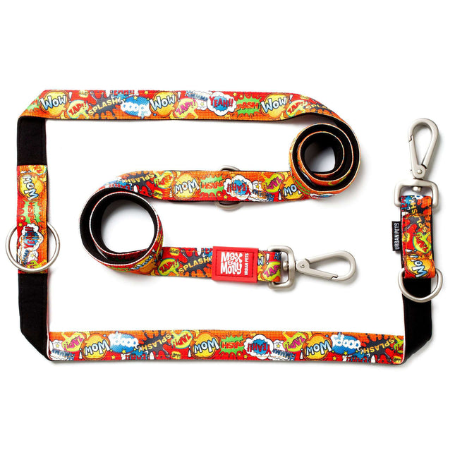 Max & Molly Multi-Leash Heroes - adjustable dog leash, interesting pattern, 200cm