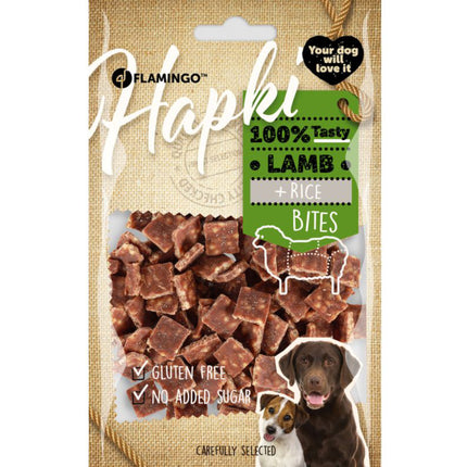 Flamingo Hapki Lamb Rice Bites - dog treats, lamb and rice