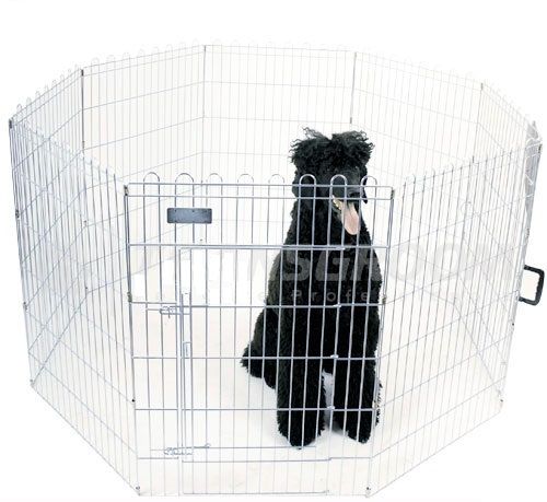 Show Tech X Pen Size 3 - Metal Puppy Pen, Dog Barrier, Height 8 Panels