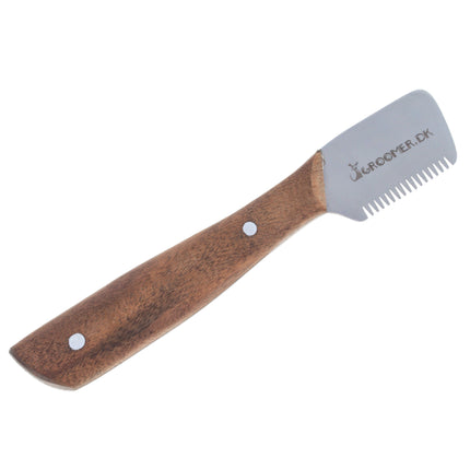 Groomer.dk Danish Classic Left Knife - classic trimmer with a wooden handle, for left-handed users