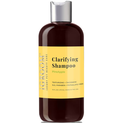 IGroom Clarifying Pineapple Shampoo - clarifying shampoo for dogs and cats, with a pineapple scent, concentrate 1:16