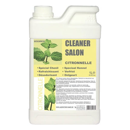 Diamex Cleaner Salon Citronella - universal cleaning solution that eliminates unpleasant odors, with a citronella scent