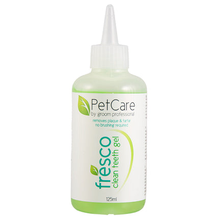 Pet Care by Groom Professional Fresco Clean Teeth Gel - Dog and Cat Tooth Cleaning Gel