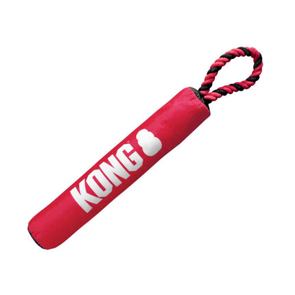 KONG Signature Stick with Rope (31cm) - safe fetch toy for dogs, with a rope