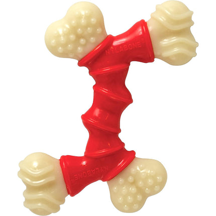 Nylabone Extreme Double - durable dog chew toy, bacon flavor