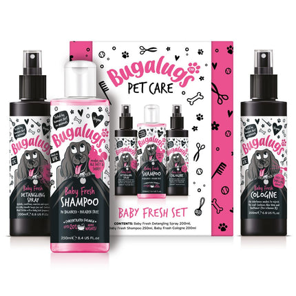 Bugalugs Baby Fresh Gift Set - puppy grooming set