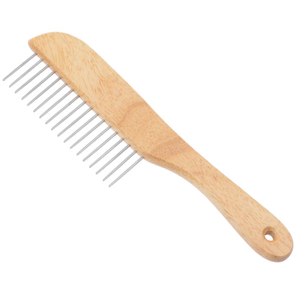 Miranda Wooden Handle Comb with Teeth