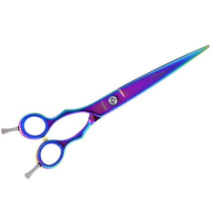 Geib Entree Titan Left Scissors - high-quality scissors with a single-sided micro-grind and titanium coating, left-handed - Straight