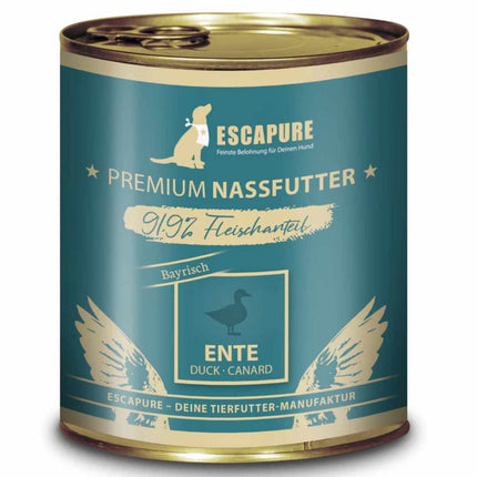 Escapure Bavarian Duck - wet food for dogs, duck with vegetables, 91.9% meat