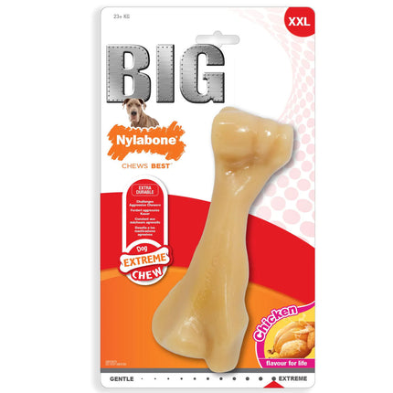 Nylabone Extreme Big Chicken - strong chew toy for large dogs, chicken flavor