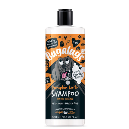 Bugalugs Pumpkin Latte Shampoo Spooky Edition - universal dog shampoo with a pumpkin latte scent, concentrate 1:10