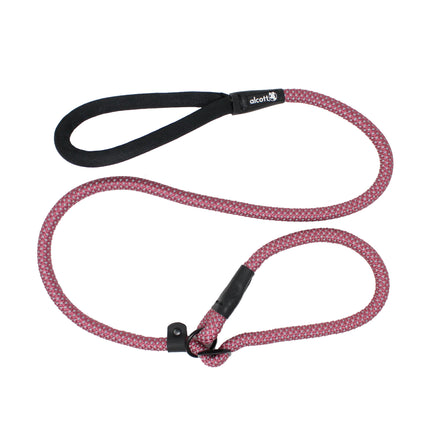 Alcott Adventure Slip Rope Leash 150cm Red - reflective rope leash for dogs, red