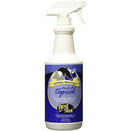 Best Shot M.E.D. Topical Solution - spray that alleviates itching and accelerates healing of irritated skin for dogs, cats, and horses