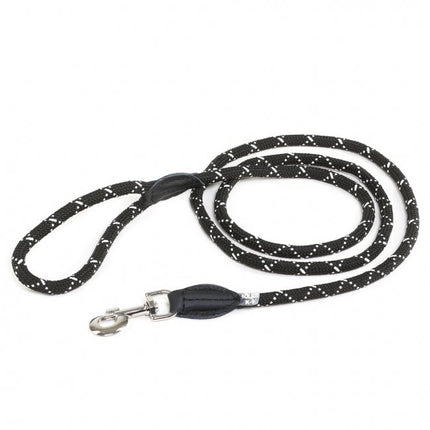 Julius - K9 Rope Leash - rope leash for dogs with leather finishing