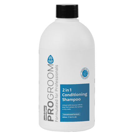 ProGroom 2in1 Conditioning Shampoo - conditioning shampoo for dogs and cats, concentrate 1:6