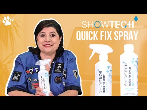 Show Tech+ Quick Fix Spray Concentrate - a product that facilitates grooming and cutting fur, prevents dirt, concentrate 1:15