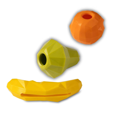 Nuzzle Puzzle Puppy Pear (9cm) - treat-dispensing toy for puppies, pear-shaped, bouncy, floating