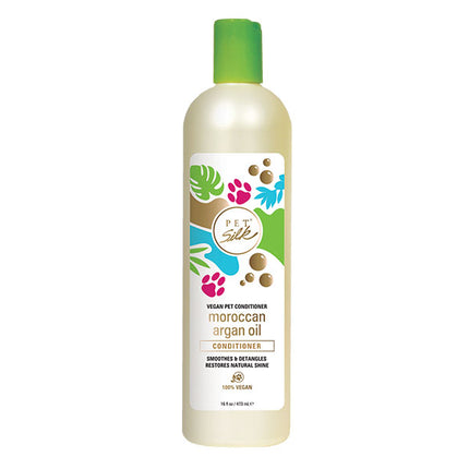 Pet Silk Vegan Moroccan Argan Oil Conditioner - smoothing fur conditioner with argan oil, concentrate 1:16