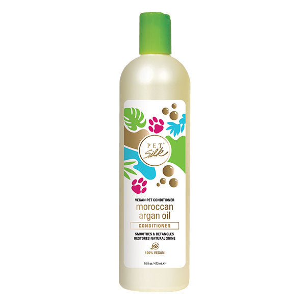 Pet Silk Vegan Moroccan Argan Oil Conditioner - smoothing fur conditioner with argan oil, concentrate 1:16