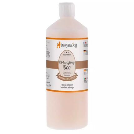 DezynaDog Detangling Doo Spray - lightweight conditioner that makes it easier to comb through curly fur