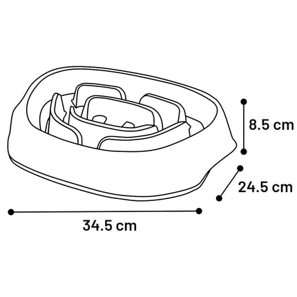 Flamingo EXQI Slow Feeder - slow feeding bowl for dogs