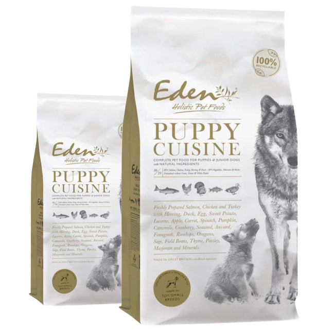 Eden Puppy Cuisine Size S - food for small breed puppies and juniors, salmon, poultry, fish