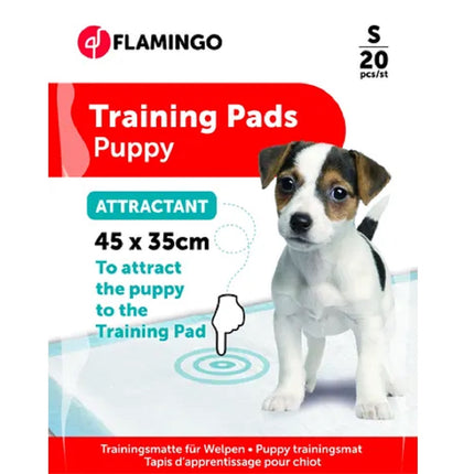 Flamingo Training Pads Attractant 20 pcs - dog urination mat with attractant